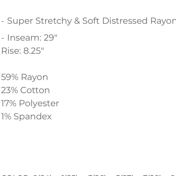 Judy Blue super stretchy and soft rayon 5 pocket skinny jeans - Picture 7 of 10